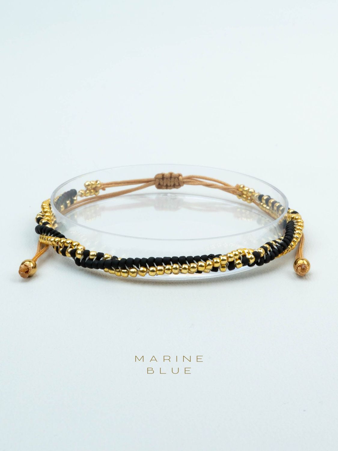 Solo Spilex Handmade Bracelet - Beaded Bracelet, Color: Nocturnal Black