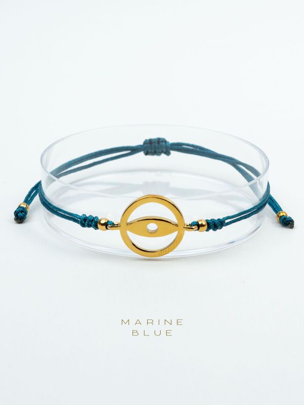 Edge Illusion Handmade Bracelet - Geometric Eye Charm Bracelet