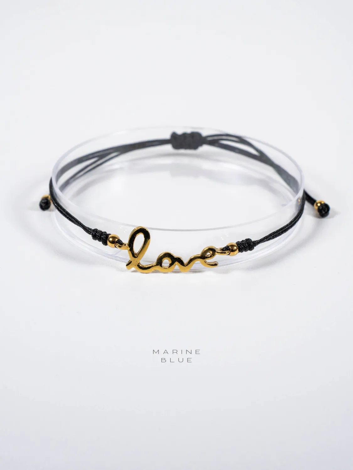Edge Love Handmade Bracelet - Charm Bracelet, Color: Nocturnal Black, Plating: Gold