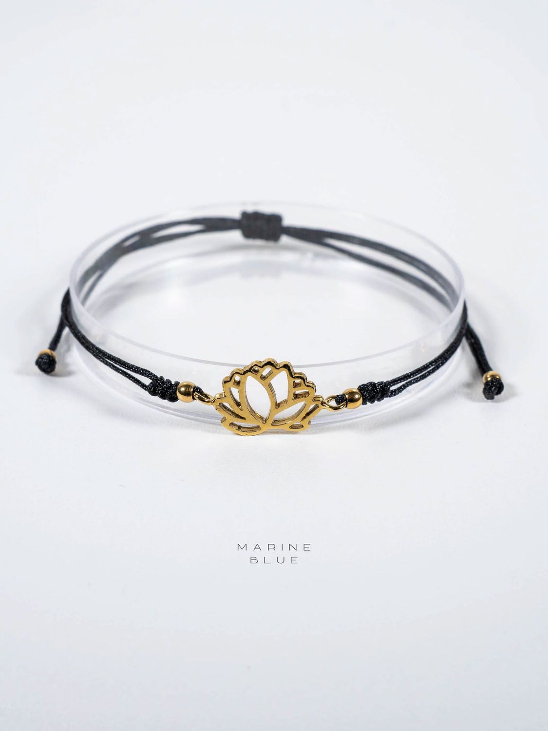 Edge Sacred El Yapımı Bileklik - Charm Bilekliği, Color: Nocturnal Black, Plating: Gold