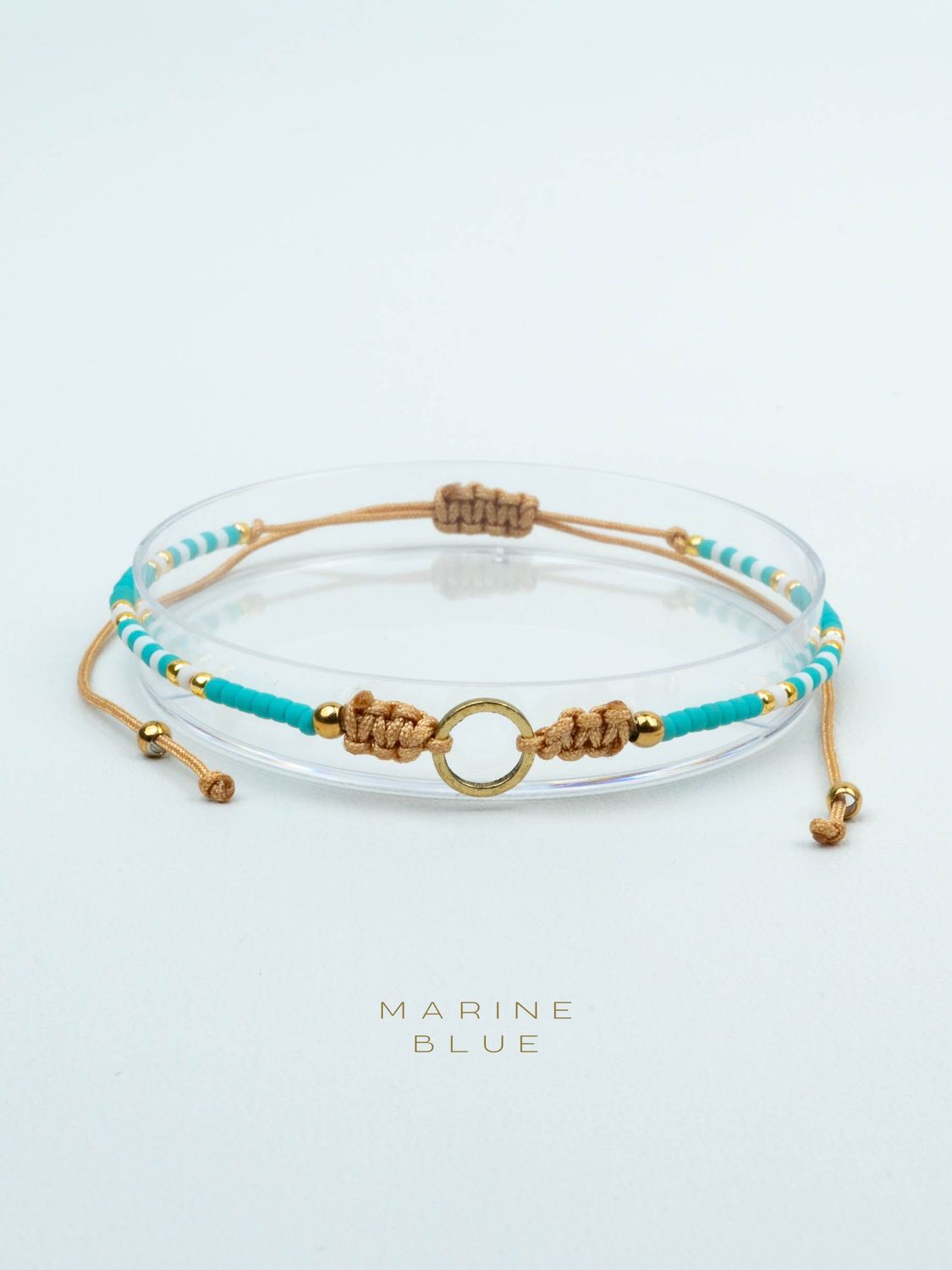 Stranding Handmade Bracelet - Beaded Bracelet, Color: Arctic Rust