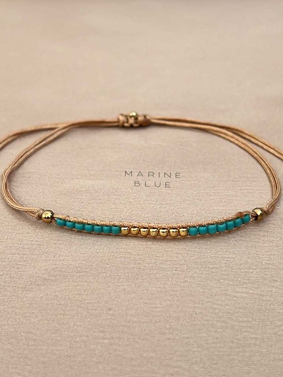 Solo 1 Linea Handmade Bracelet - Beaded Bracelet, Color: Arctic Rust