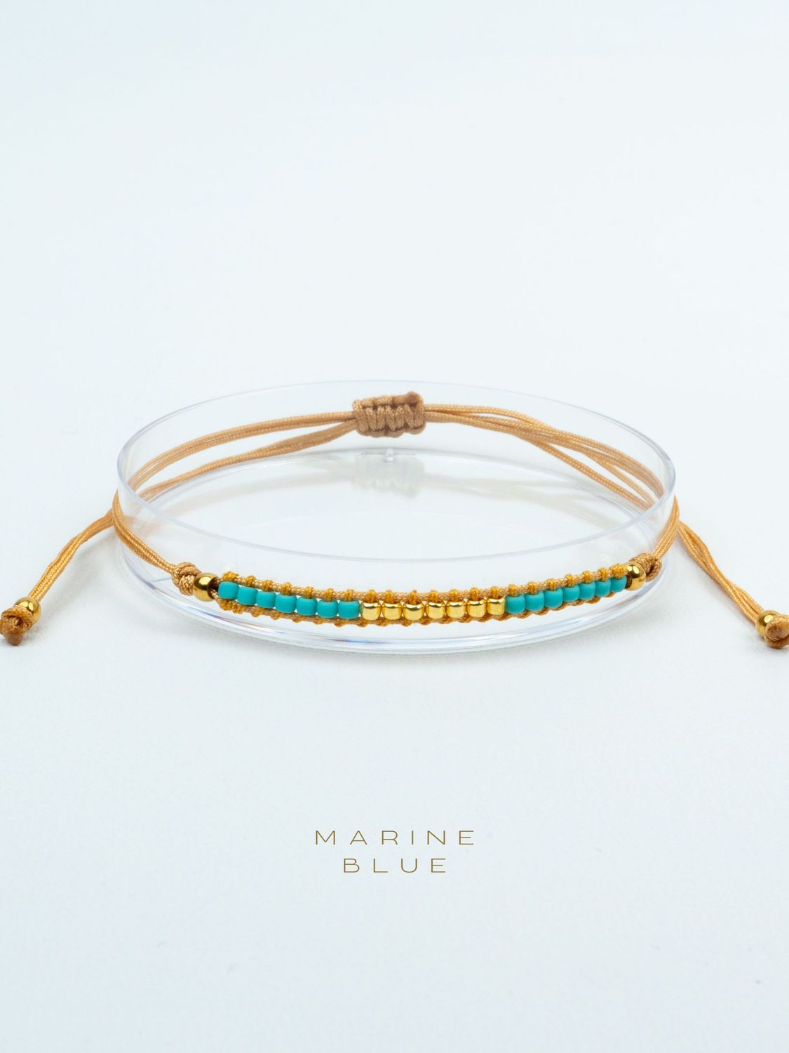 Solo 1 Linea Pulsera hecha a mano - Pulsera de cuentas, Color: Arctic Rust