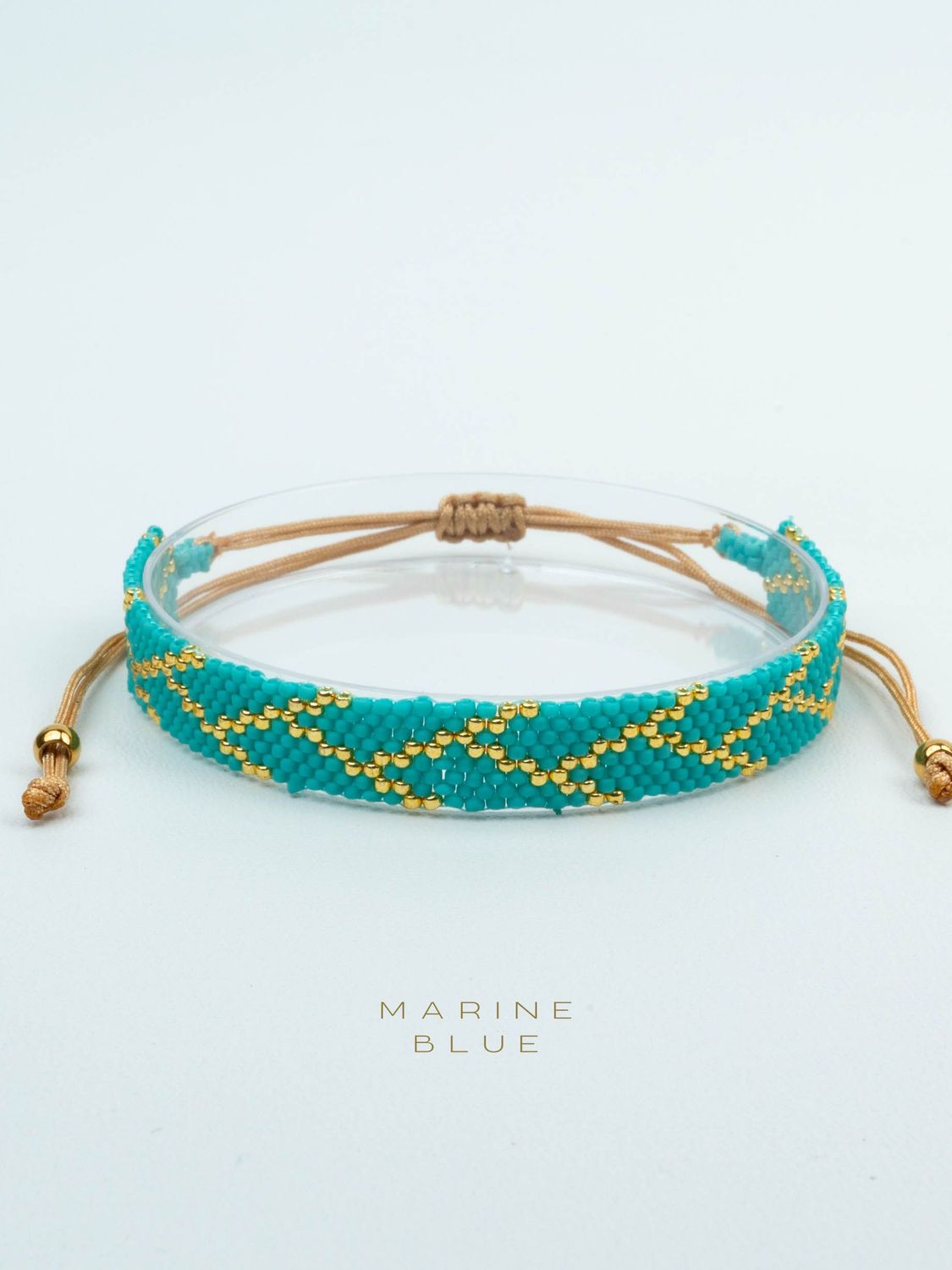 Solo 8 Snake Handmade Bracelet - Beaded Bracelet, Color: Arctic Rust