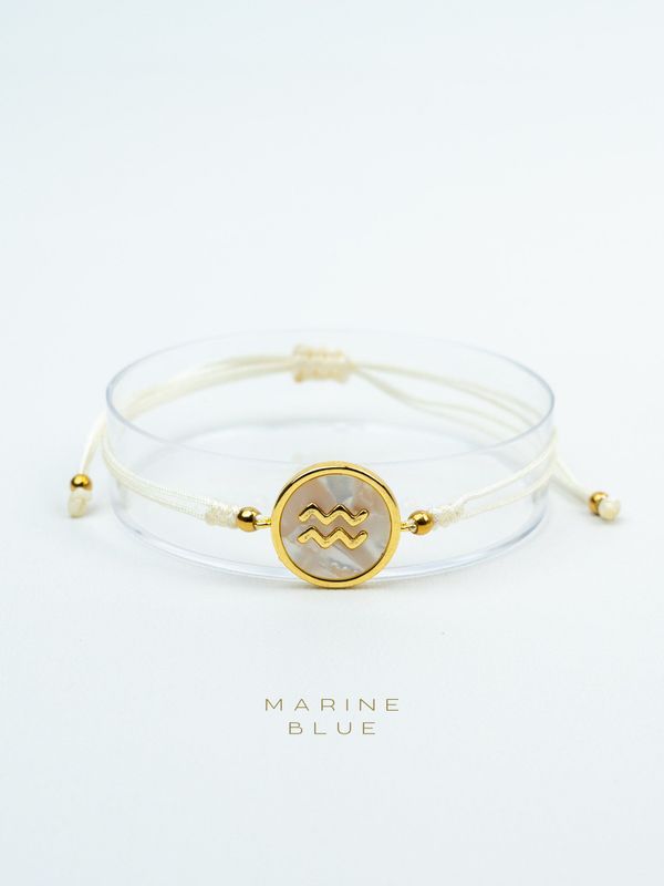 Horoscope Aquarius Handmade Bracelet - Charm Bracelet