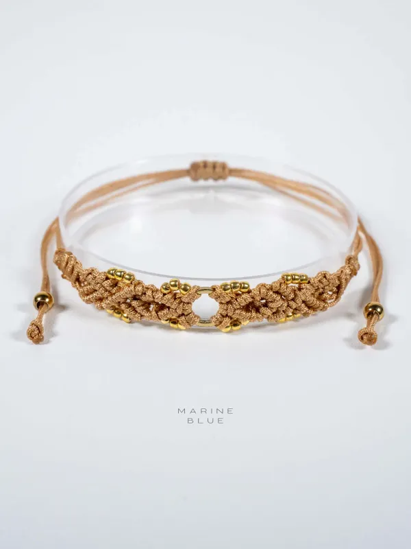 Jardin Flower Circle Handmade Bracelet - Macrame Bracelet
