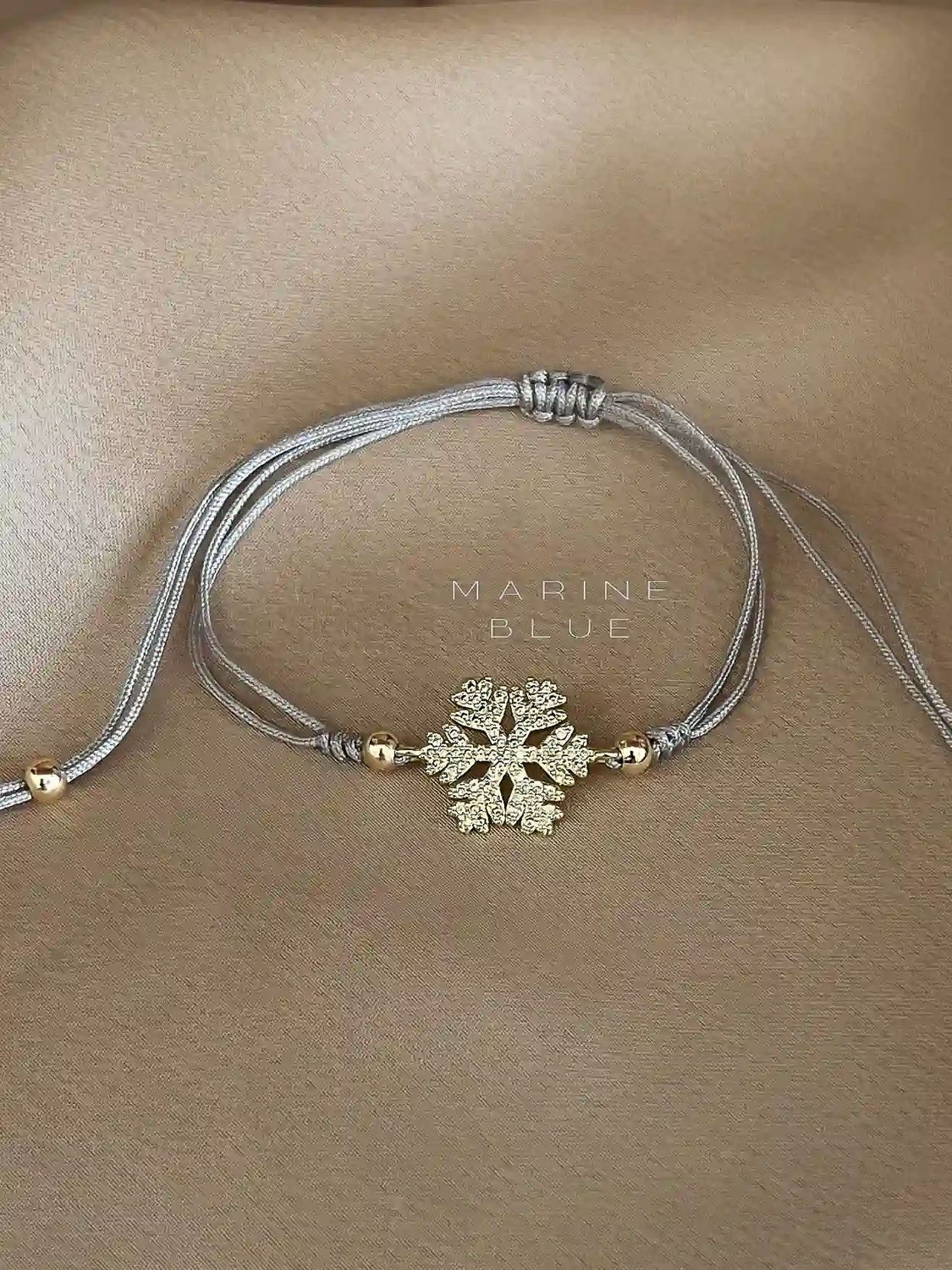 Snowflake 手工手链 - 串饰手链, Color: Misty Moon