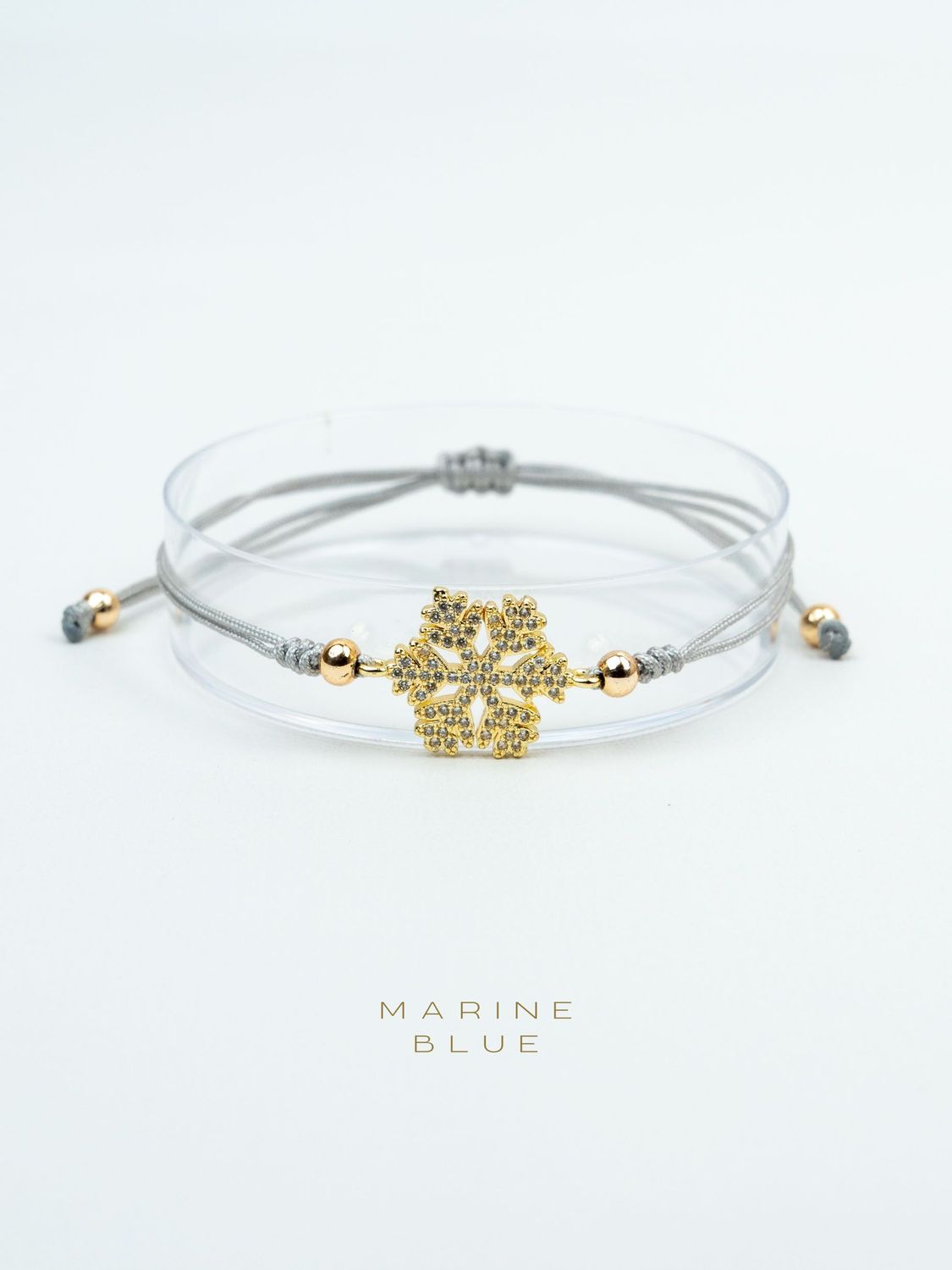 Snowflake Handmade Bracelet - Charm Bracelet, Color: Misty Moon