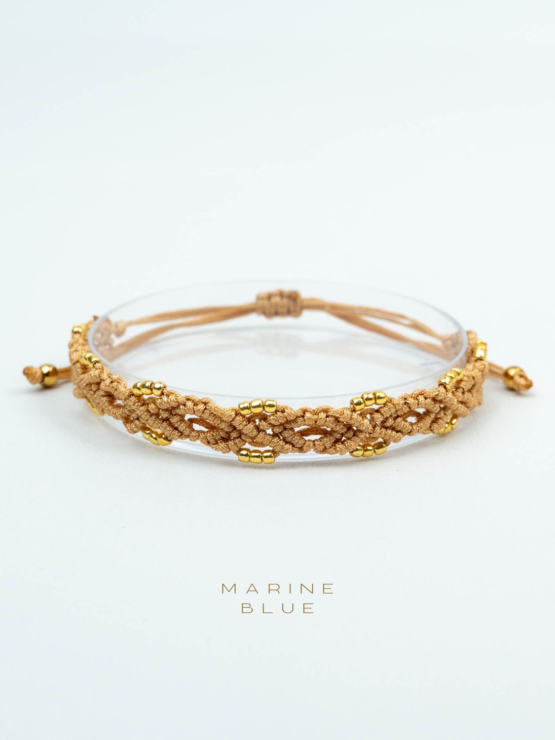 Jardin Flower Handmade Bracelet - Macrame Bracelet, Color: Hazel