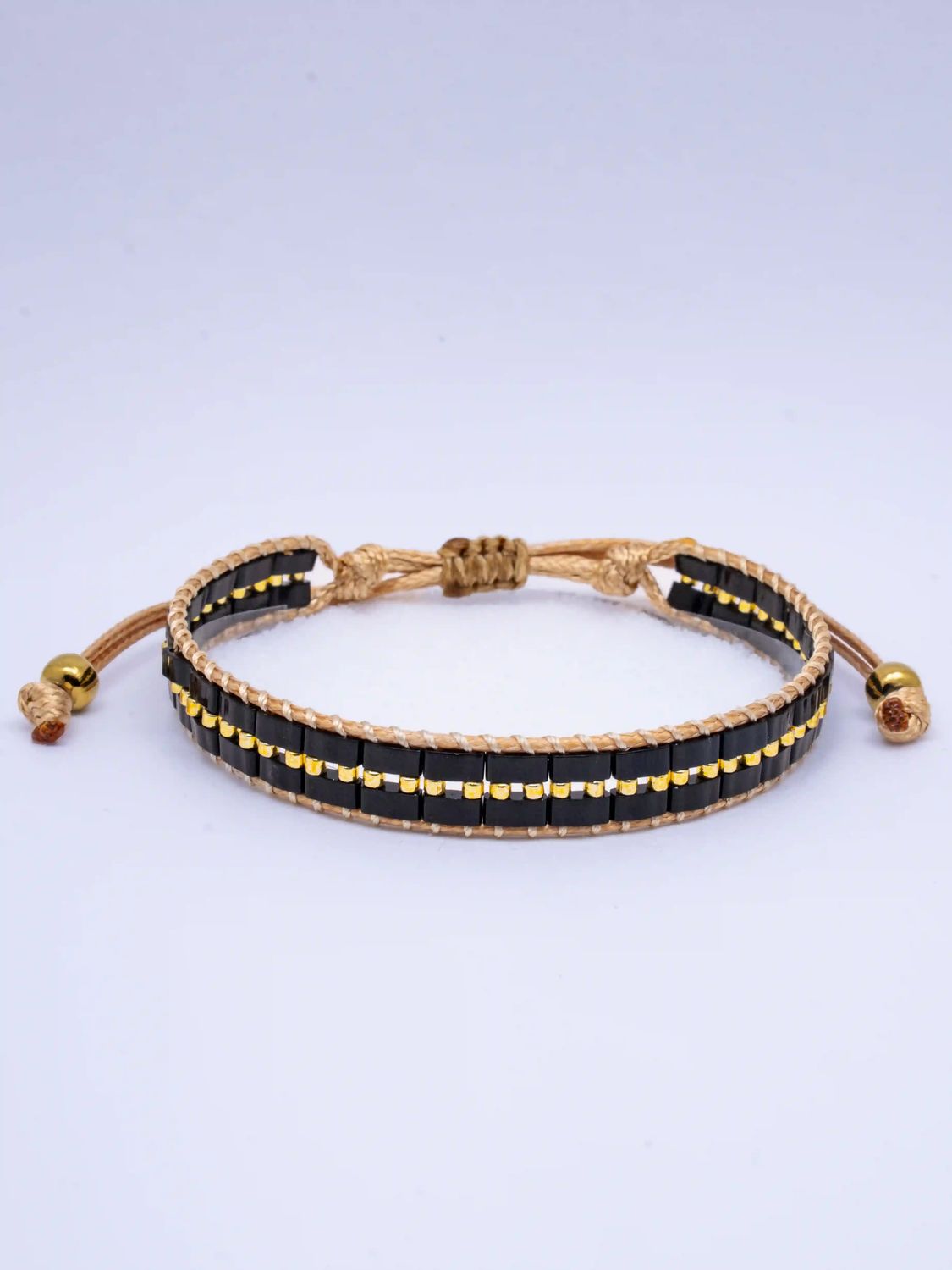 Millennium Handmade Bracelet - Beaded Bracelet, Color: Nocturnal Black