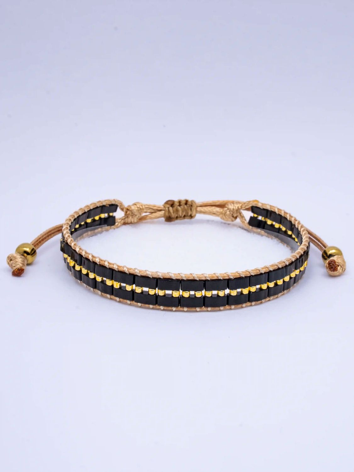 Millennium Handmade Bracelet - Beaded Bracelet, Color: Nocturnal Black