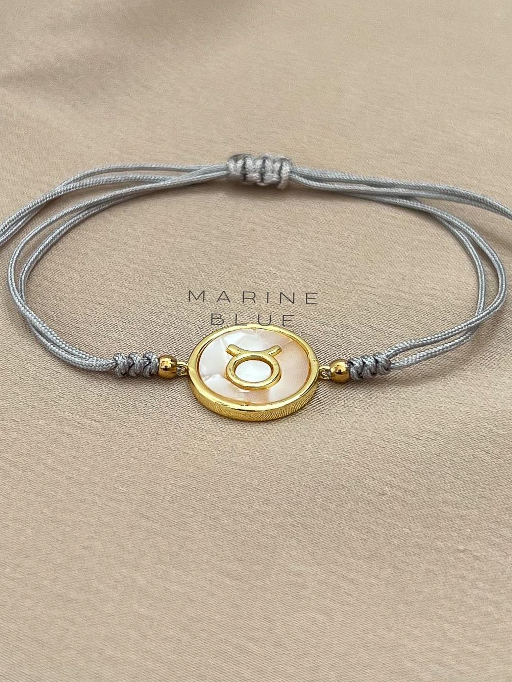 Horoscope Taurus Handmade Bracelet - Charm Bracelet, Color: Misty Moon