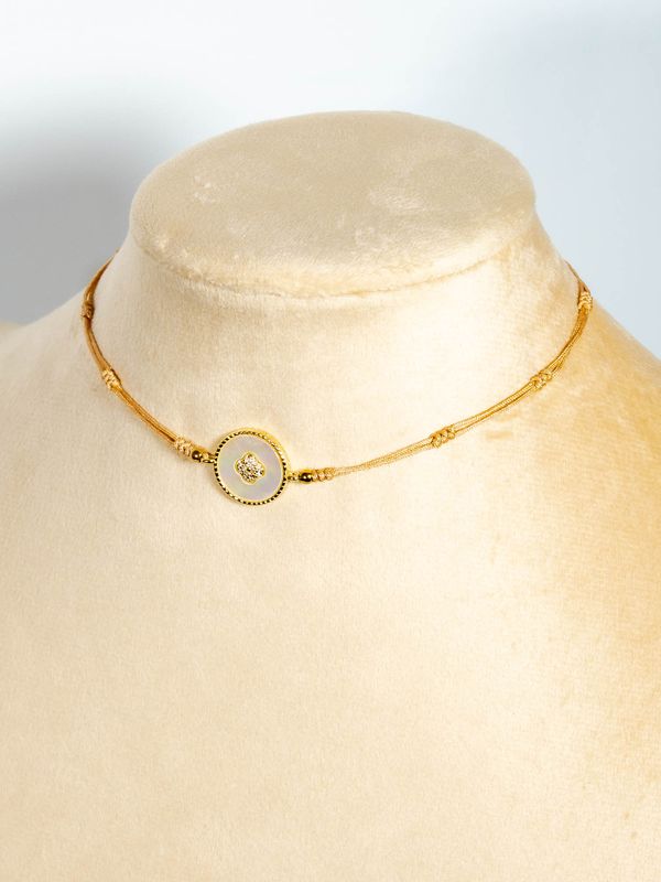 Medallion Cho Handmade Choker - Charm Choker