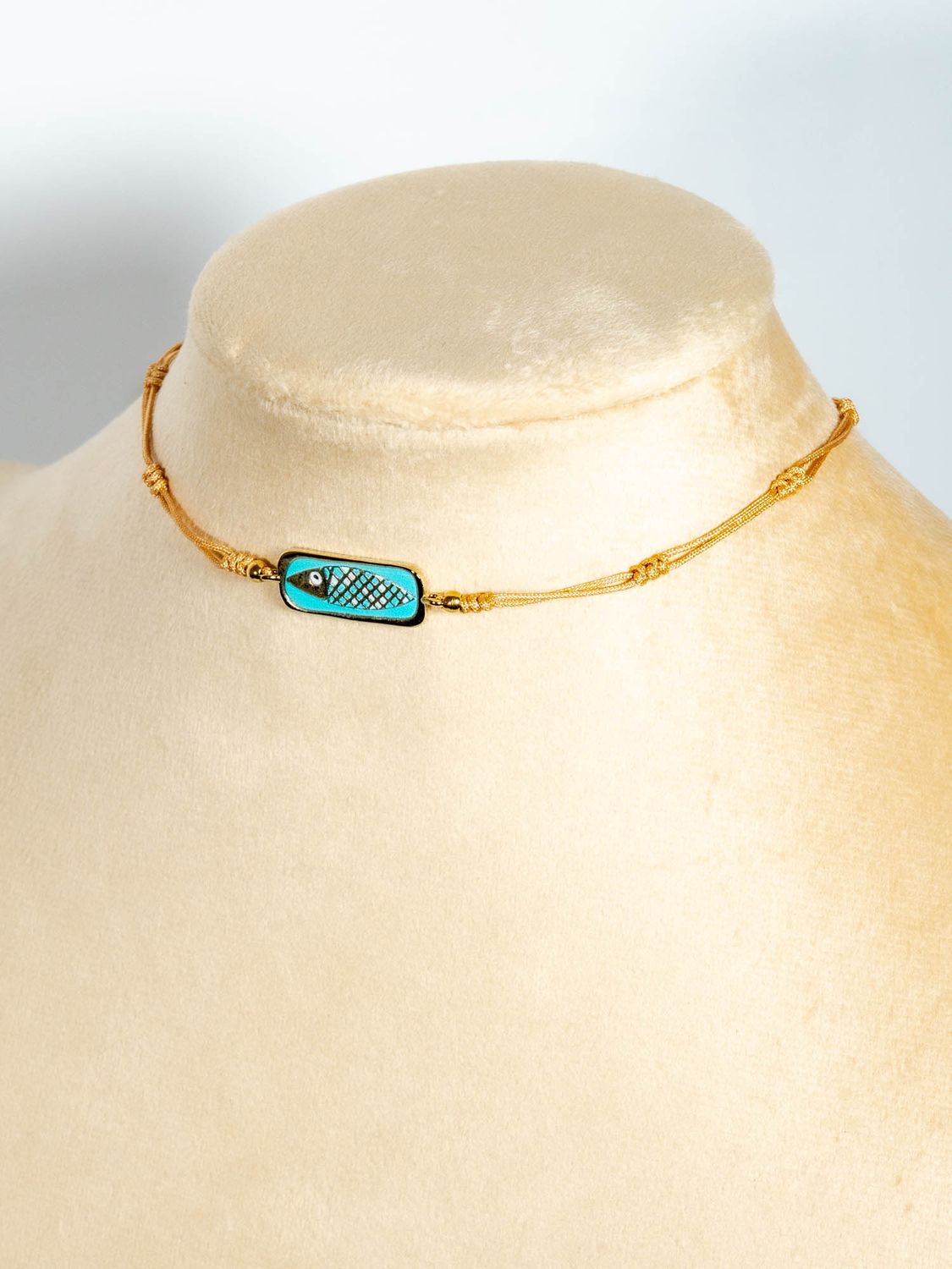 Mojo Pulls Cho Handmade Choker - Charm Choker, Color: Hazel