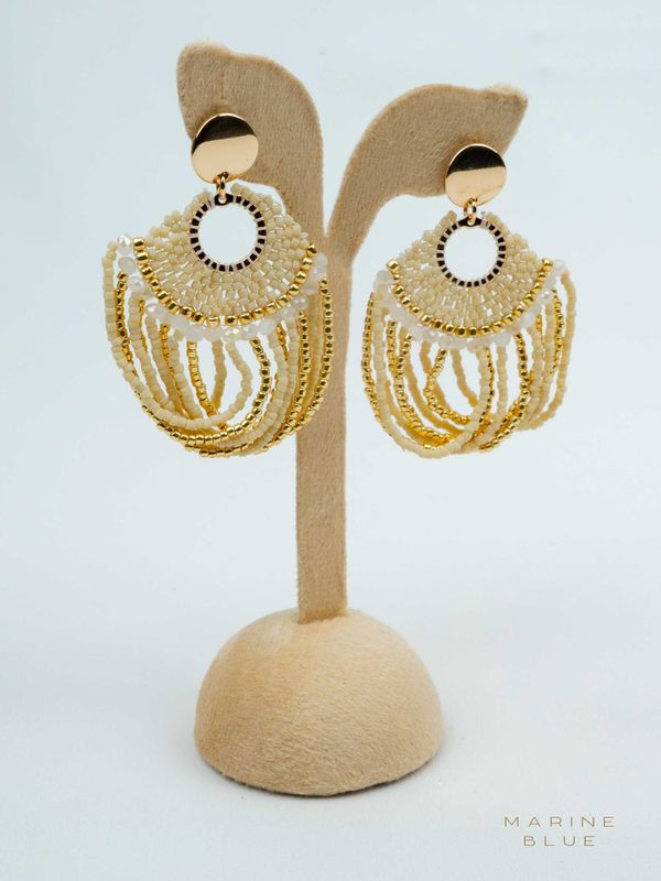 Solo Loom Beaded Earrings - Stainless Steel Earrings