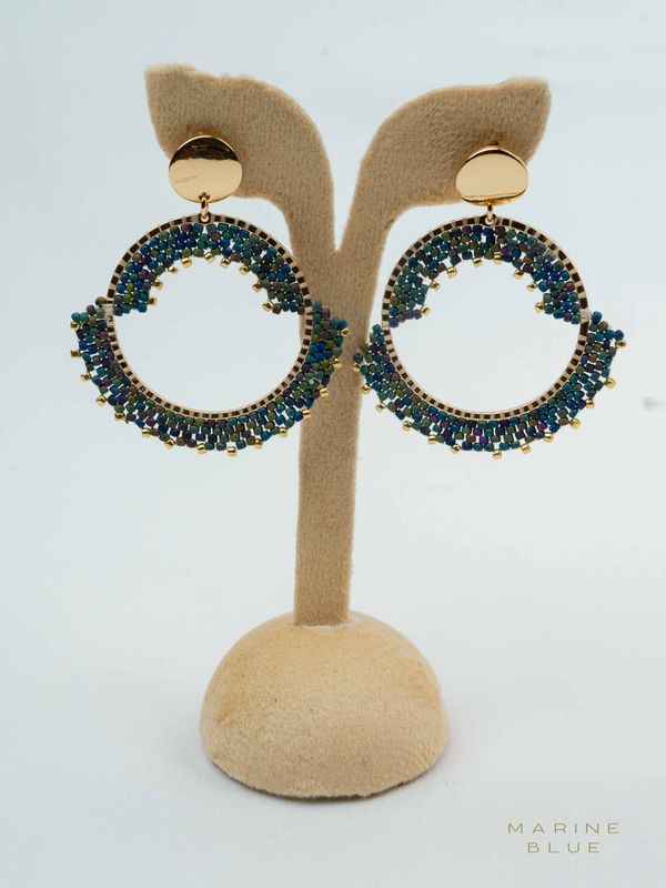 Solo Nest Beaded Earrings - Stainless Steel Earrings