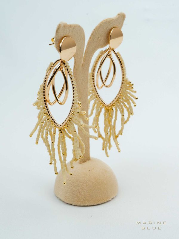 Solo Featsy Beaded Earrings - Stainless Steel Earrings