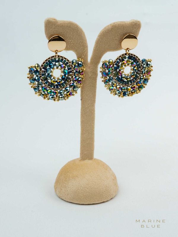 Solo Scallop Beaded Earrings - Stainless Steel Earrings