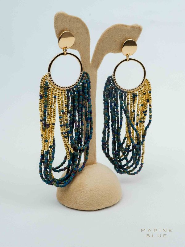 Solo Lasso Beaded Earrings - Stainless Steel Earrings