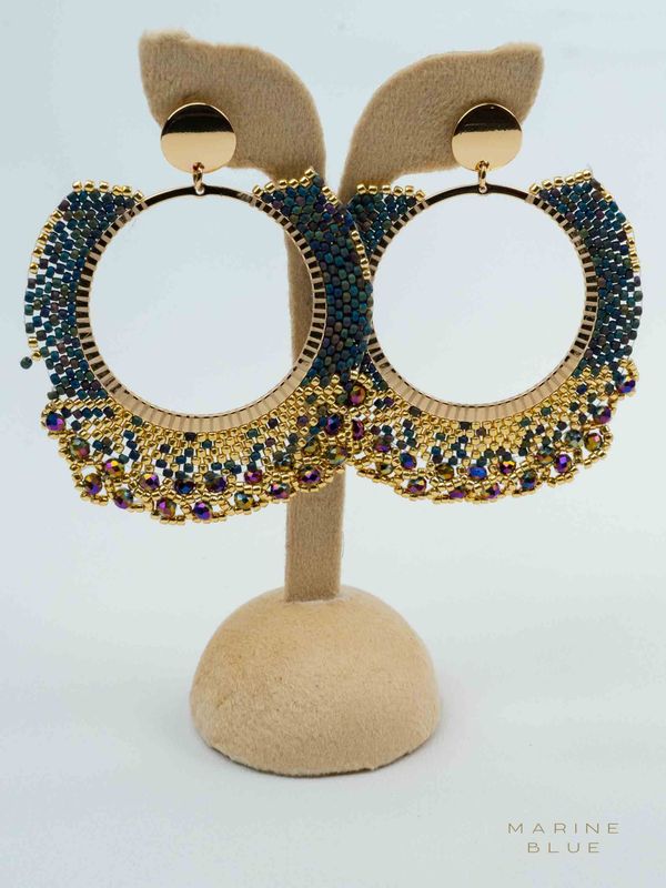 Solo Cape Beaded Earrings - Stainless Steel Earrings