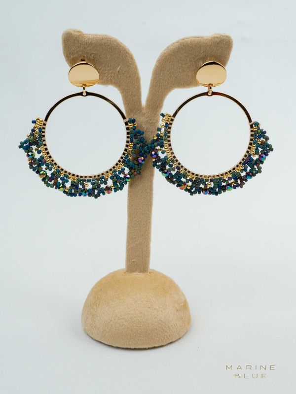 Solo Lace Beaded Earrings - Stainless Steel Earrings