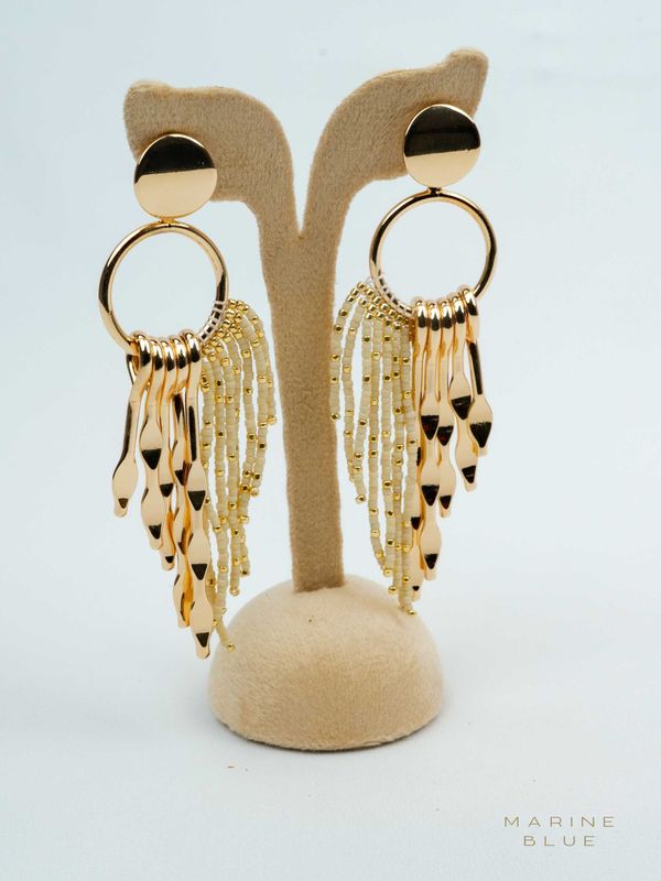 Solo Eclipse Beaded Earrings - Stainless Steel Earrings