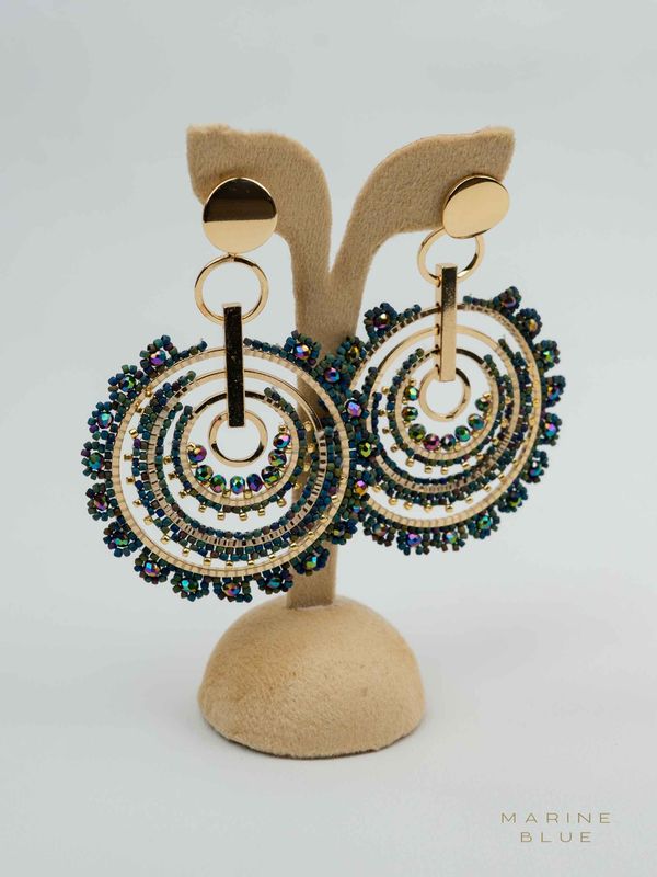 Solo Mandallo Beaded Earrings - Stainless Steel Earrings