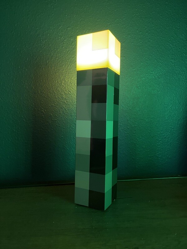 Minecraft BrownStone Torch Lamp