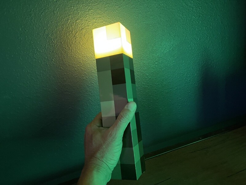 Minecraft BrownStone Torch Lamp