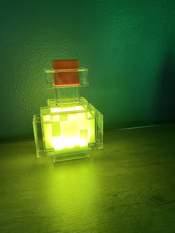 Minecraft Potion Bottle Lamp