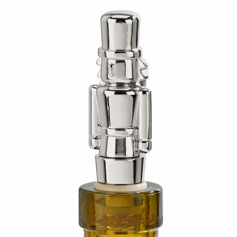 Nutcracker Bottle Stopper, Nickel Plated, 3.25&quot;