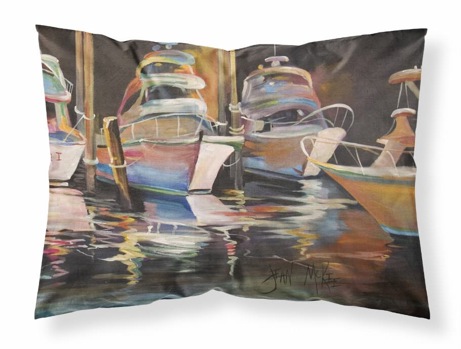 Sea Chase Deep Sea Fishing Boats Fabric Standard Pillowcase