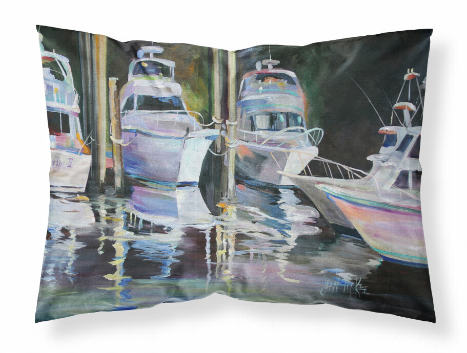 Deep Sea Fishing Boats Fabric Standard Pillowcase