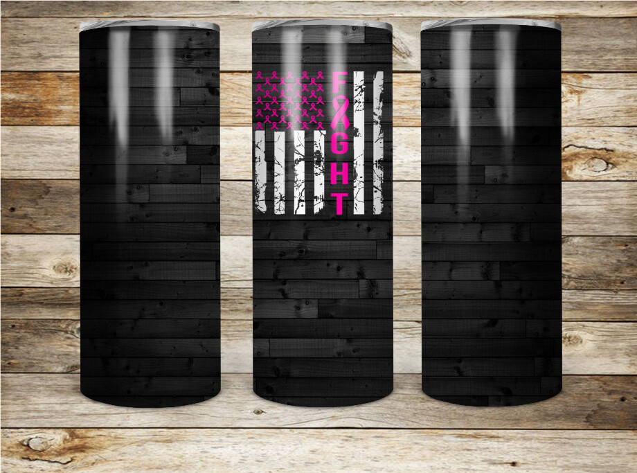 20oz Black with Prints Design Tumbler