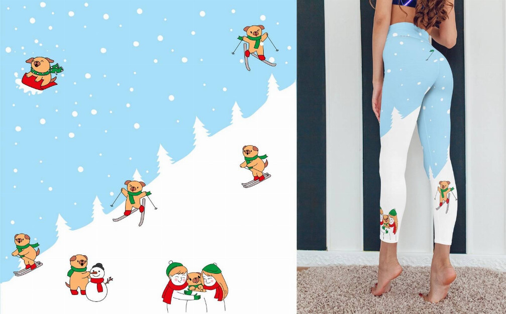&quot;Sled Dogs &quot; Limited Leggings
