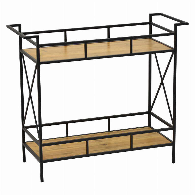 Plutus Brands Metal/wood Storage Unit in Colored Metal