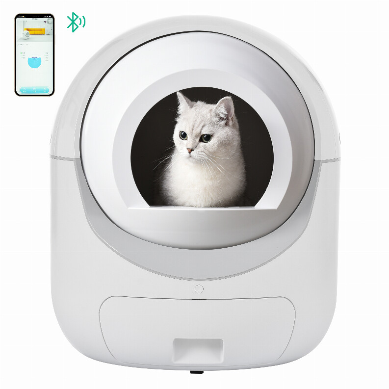Self -Cleaning Cat Litter Box for Multiple Cats , Scooping Automatically , Suitable for all kinds of cat litter, Secure,Odor Removal , App Control, Support 5G&amp;2.4G WiFi.