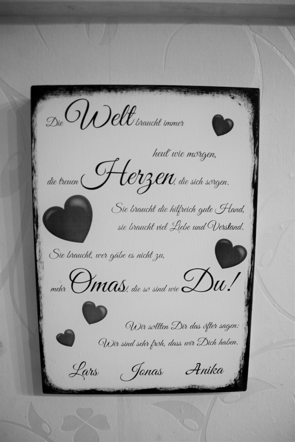 Vintage-Schild &quot;OMA&quot; by Landhaus-Fieber