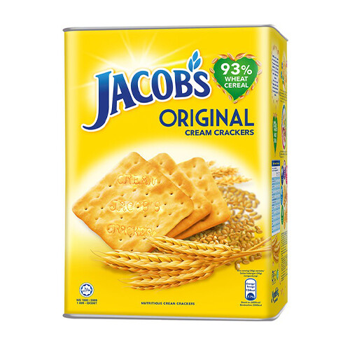 Jacobs Original Cream Cracker in Tins  (700G X 8 tins)