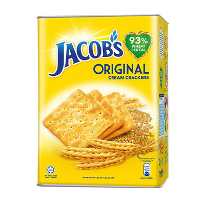 Jacobs Original Cream Cracker in Tins (700G X 8 tins)