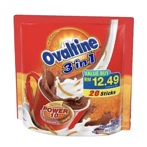 Ovaltine 3 in 1 sachets