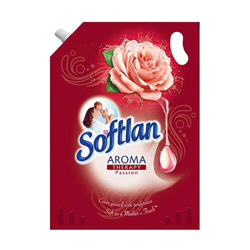 Softlan Liquid Fabric Softener 1.5L Refill Pack, Option: Passion