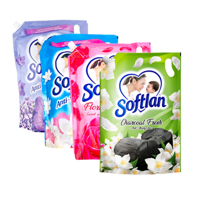 Softlan Liquid Fabric Softener 1.6L Refill Pack