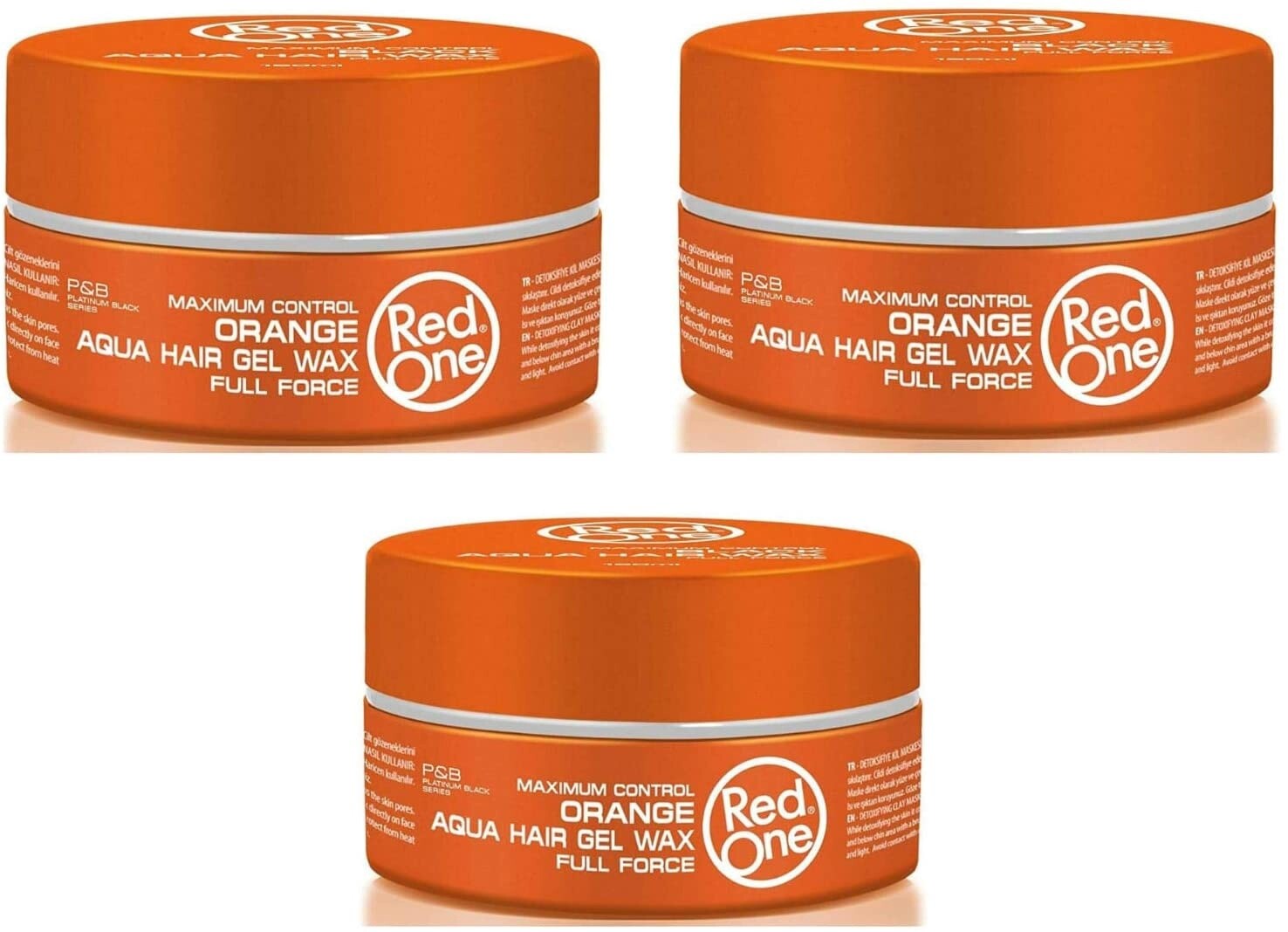 Red One P&amp;B Maximum Control Orange Aqua Hair Gel Wax