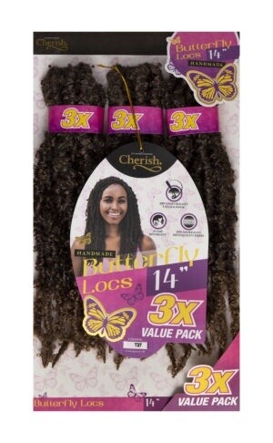 CHERISH HANDMADE Butterfly Locs 3X Value Pack