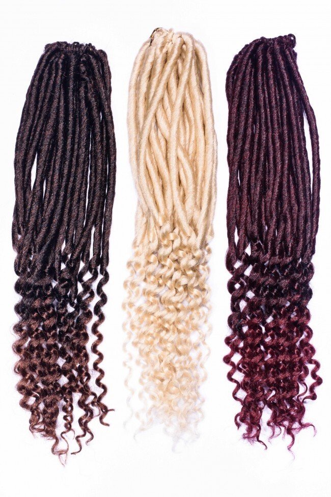 Minerva Locs – Crochet Braid, Curly 20″ – 40pcs in a pack
