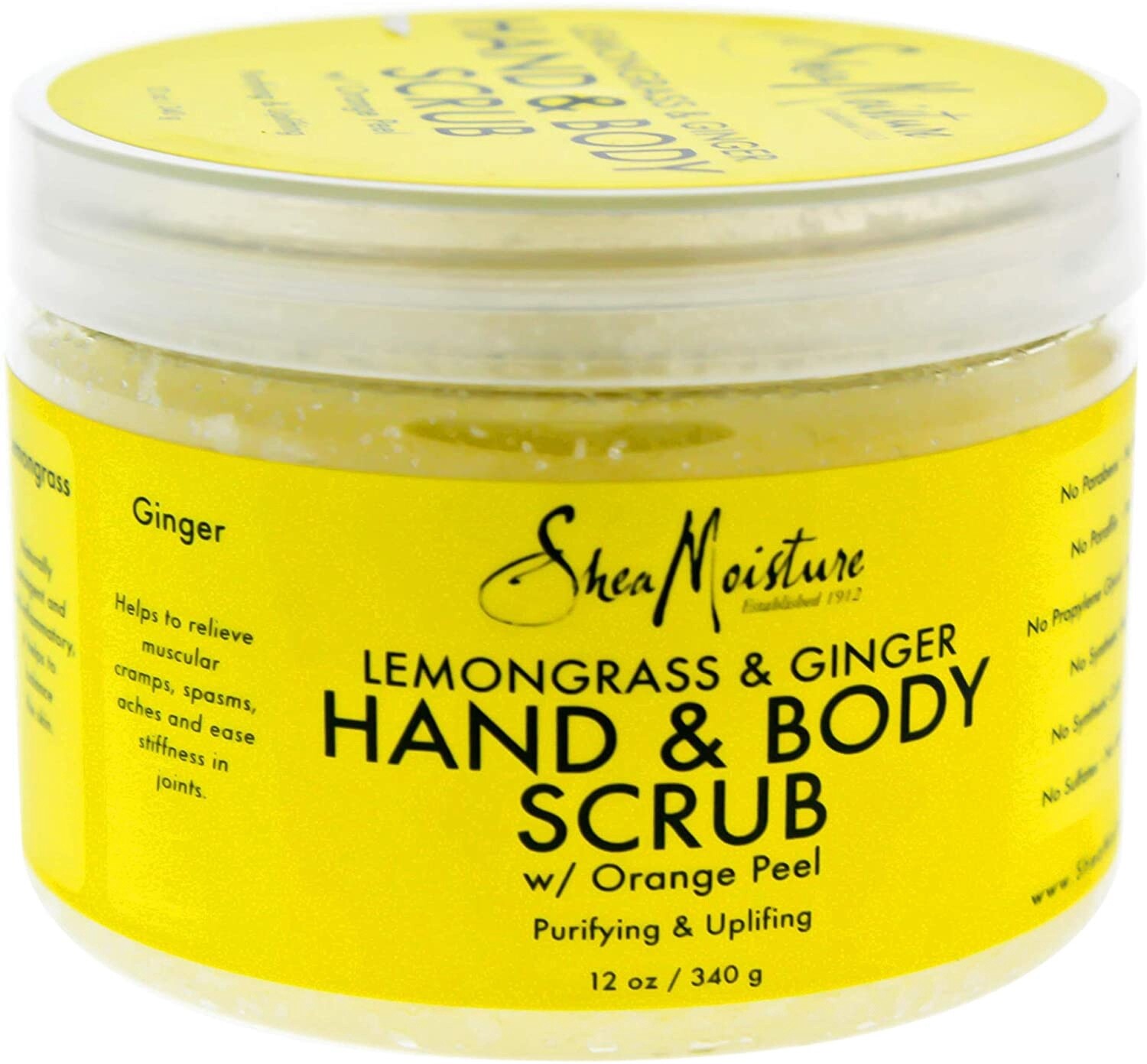Shea Moisture   Lemongrass &amp; Ginger Hand &amp; Body Scrub