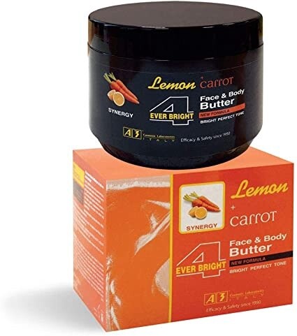 4 Ever Bright Lemon + Carrot Face &amp; Body Butter 13.52oz/400ml