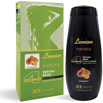 4 Ever Bright Lemon + Papaya White Milk 13.52oz/400ml