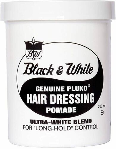 Black &amp; White  Classic - Genuine Pluko Hair Dressing Pomade
